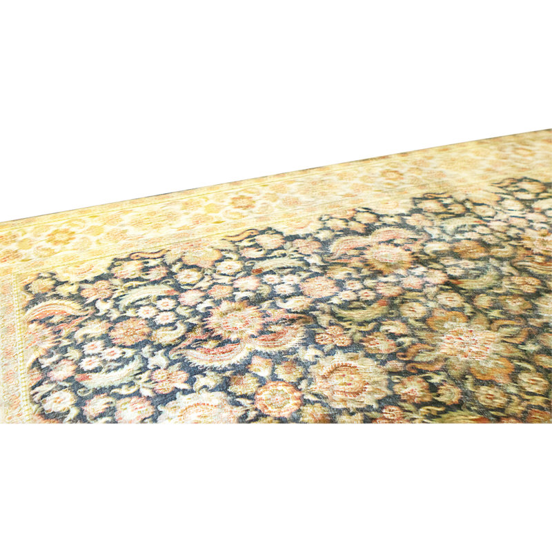 High-Quality Hand-Knotted Black And Grey Area Rug