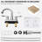 Centerset 2-handle Bathroom Faucet with Drain Assembly-45127784