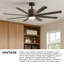 Ventilateur de plafond à DEL Hinkley Vantage-108493367-108493362