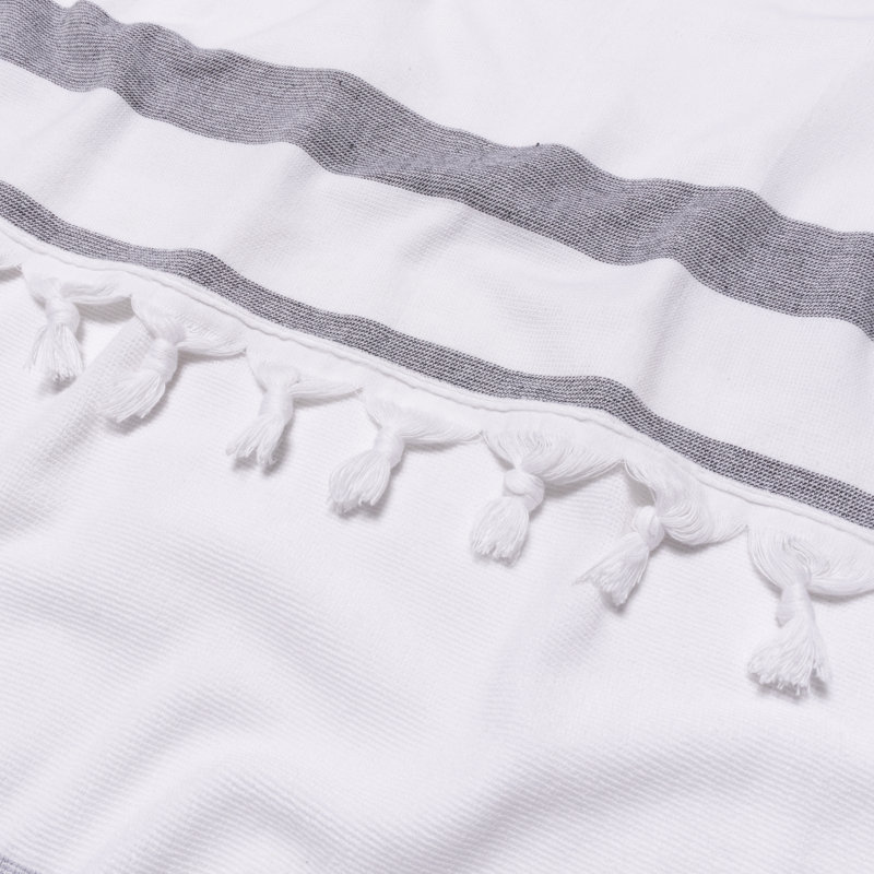 Très grande serviette de plage Marlene, Gris