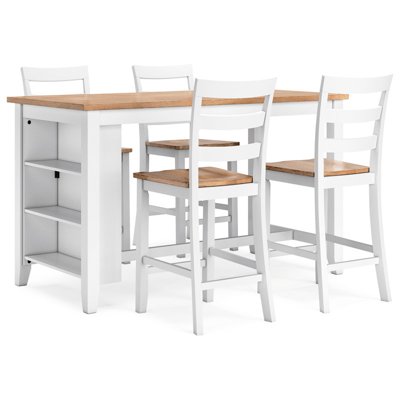 Table de salle à manger à hauteur de comptoir et tabourets Gesthaven, 5