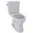 TOTO® Entrada™ Two-Piece Elongated 1.28 GPF Universal Height Toilet with Right-Hand Trip Lever, Cotton White-71206730-71206731