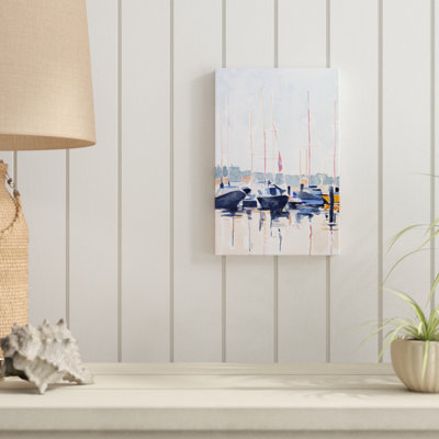 " Watercolor Boat Club II " by Emma Scarvey Painting Print