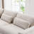 Icelyn 3 - Piece Modern and Soft Upholstered Corner Sectional with 6 Throw Pillows