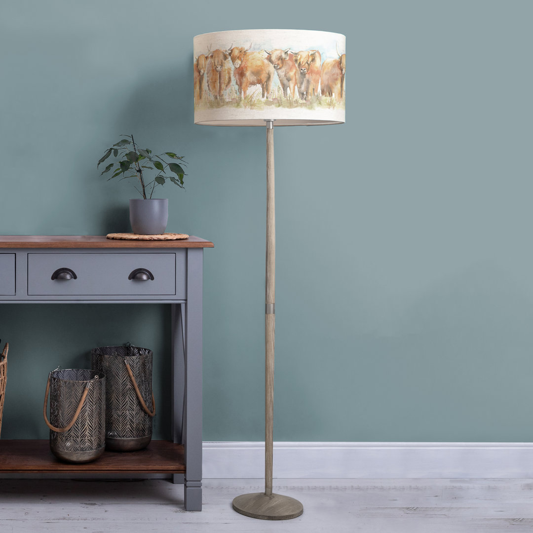 164cm Brown Traditional Floor Lamp