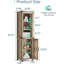 Grande armoire de rangement autoportante étroite avec portes et tiroir-119235831
