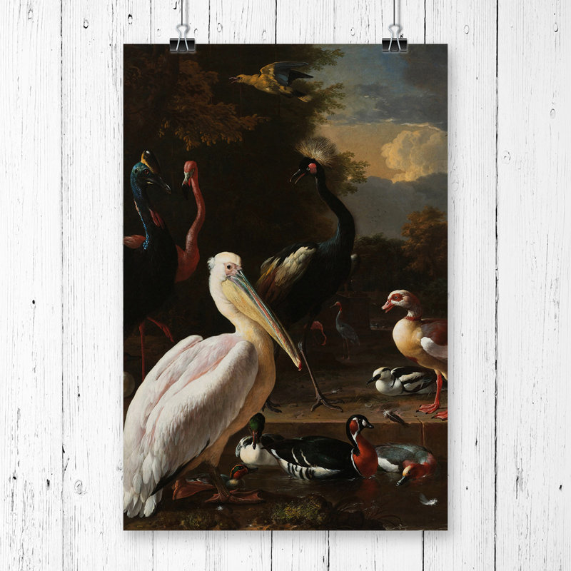 Melchior dHondecoeter Birds - Frameless Print, 42cm H x 29.7cm W