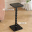 Table de bout carrée en bois massif, table à boissons à piédestal, grand support pour plante-2129112405