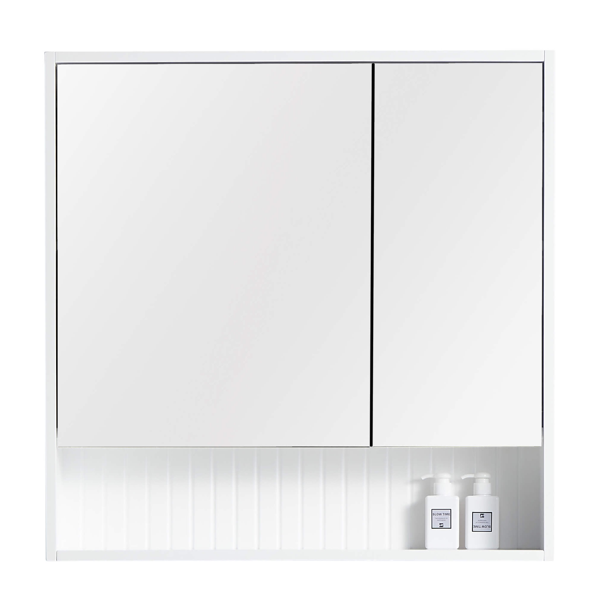 Asahel Surface Double Medicine Cabinet, White Matte
