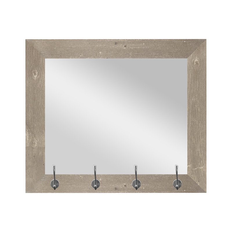 Verline Engineered Wood Flat Wall Mirror