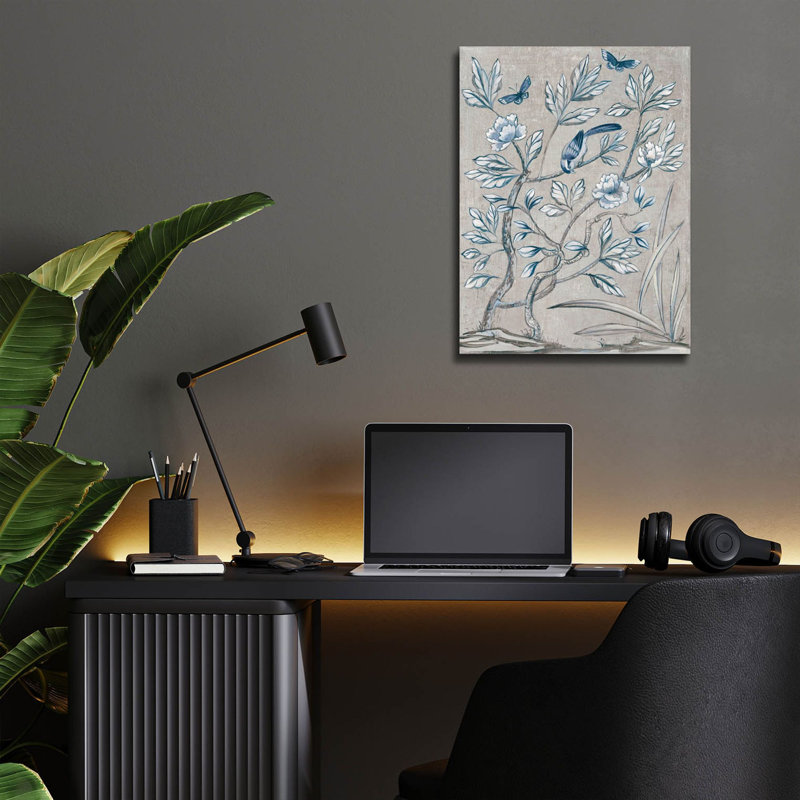 Art mural en verre Shimmering Garden 2 par Julia Purinton, H 16 po x l 12 po x P 0,13 po