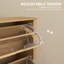 HOMCOM 18-Shoe Storage Cabinet 6 Shelves 3 Drawers Tabletop-1549984862
