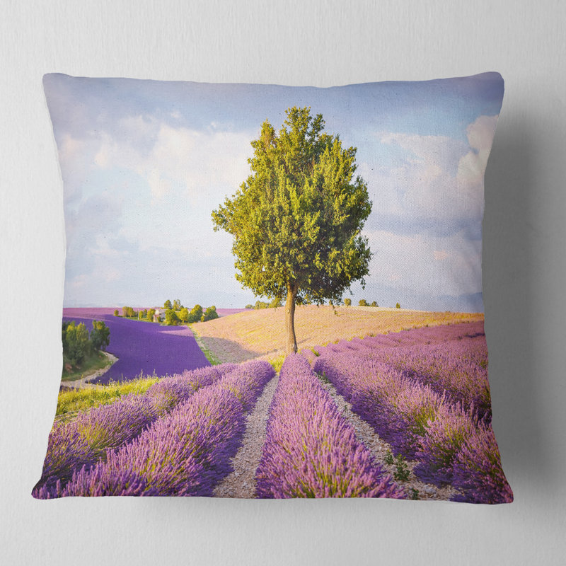Coussin Lonely Tree, 18 po x 18 po, Carré