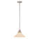 1-Light Contemporary White Cone Pendant Light with Opal Glass Shade
