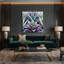 Art végétal sur toile gris-1044388456