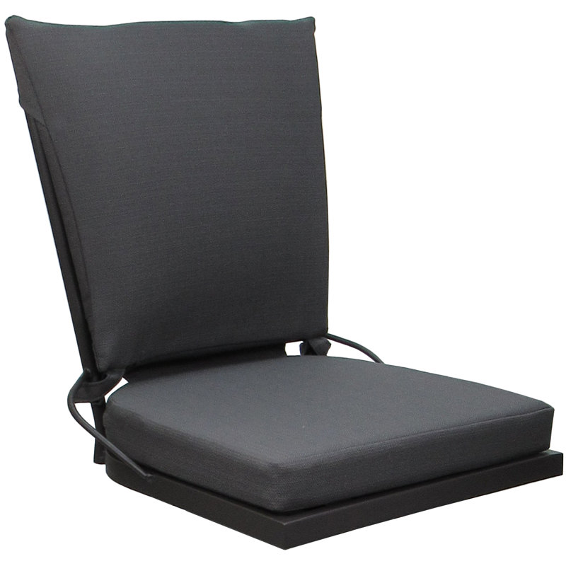 Chaise d'appoint Jerin, Gris foncé / Gris