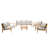 Thane 5 - Piece Acacia Wood Patio Outdoor Conversation Set With Cushions