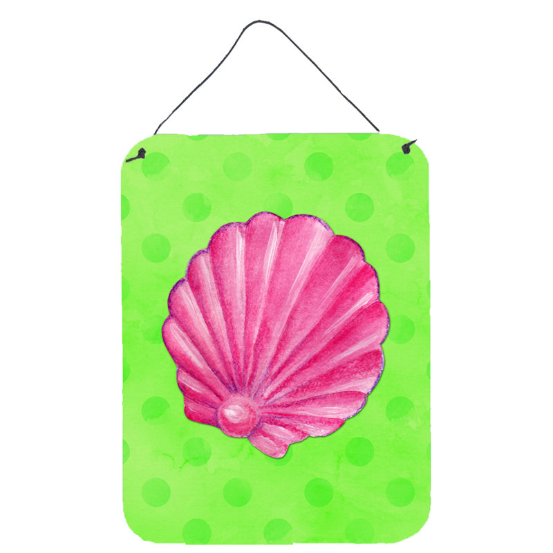 Décoration murale polkadot suspendue sea shell prints, Vert