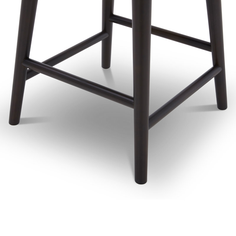 Tabouret de comptoir pivotant 26 po Luong, Gris foncé