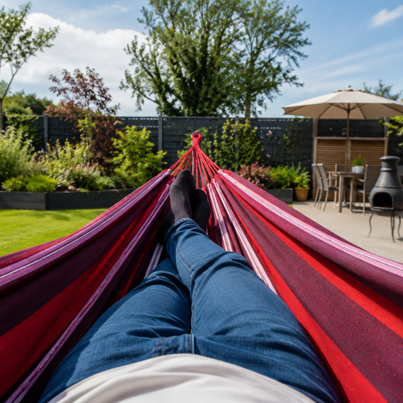EllTex Products Salsa Double Hammock, Fuego