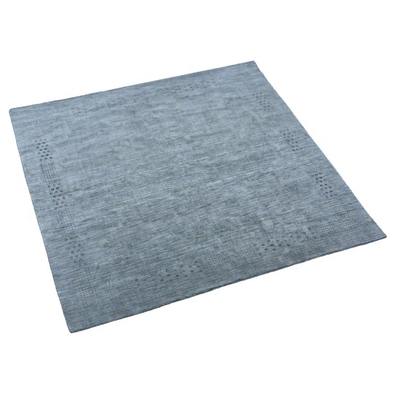 Anley Hand Knotted Loom Wool Eco-Friendly Area Rugs - Rectangle, Light Blue Color, Contemporary Modern Design, High Pile Thick Handmade Anti Skid Area Rugs for Living Room, Bed Room
