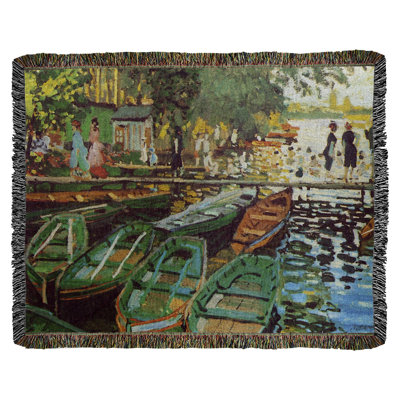 Claude Monet Hand Woven Throw Blanket