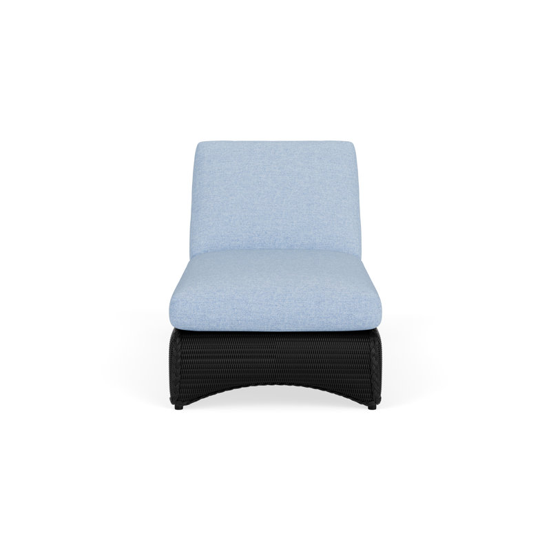 Loom Outdoor Chaise Lounge, Demo Skyway, Ebony
