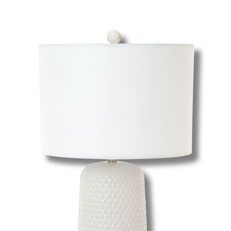 Marlin - 30" Ceramic Table Lamp - Set of 2 - White Finish, White