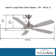 52" Dyno 5 - Blade Standard Ceiling Fan with Remote Control and Light Kit Included
