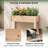 Dharmraj Wood Elevated Planter