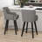 26''H Upholstered 360°Swivel Counter Height Bar Stools, Wood Legs Kitchen Island Chairs-2106507576-2106701520