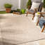 Croland Indoor & Outdoor Boho Jute-Look Rug Beige-322741723
