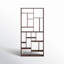 Blevens 86" H x 41" W Solid Wood Geometric Bookcase-945906256