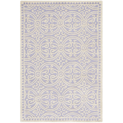 Tapis lavande / ivoire Canace