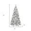 Arbre de Noël pin vert et blanc 5 pi