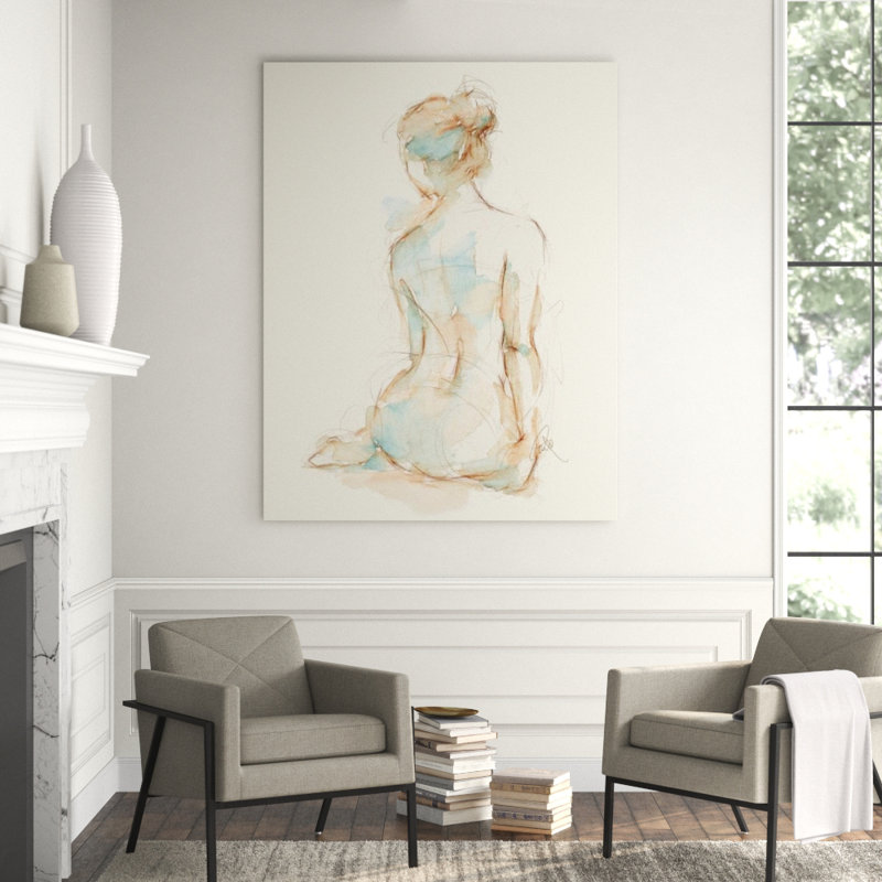Gesture In Moment II Print by Janice Sadler, 70" H x 54" W, Outdoor