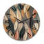 Horloge murale rétro surdimensionnée à feuilles abstraites modernes III-899792093