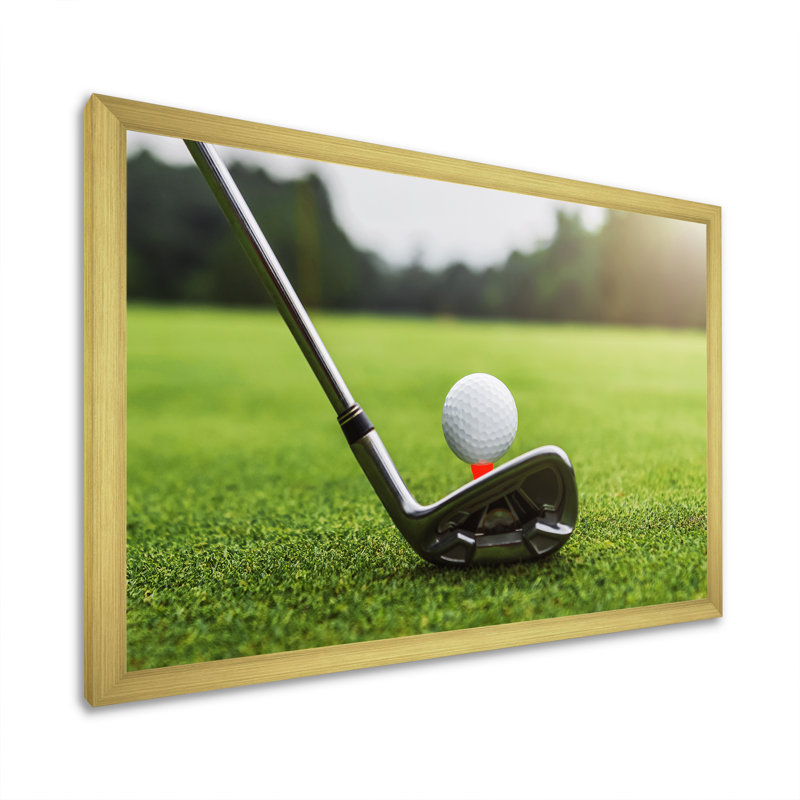 «Golf Swing Excellence II», reproduction sur toile, Encadrement doré, H 30 po x l 40 po x P 1,5 po