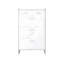 High Glossy Marble Doors Shoe Rack 3 Doors Shoe Cabinet With 2 Drawers
