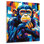 Pop Art Agile Monkey Portrait I - animaux, reproduction d'art murale en métal, singe