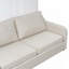 Lit escamotable avec canapé escamotable Murphy, tablettes de rangement intégrées et éclairage à DEL pour économiser de l'espace-815925018