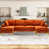 100 % polyester orange est en rupture de stock