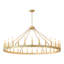 Lustre en roue de chariot 30 lumières dorées pour hauts plafonds, luminaire suspendu de style campagnard moderne
