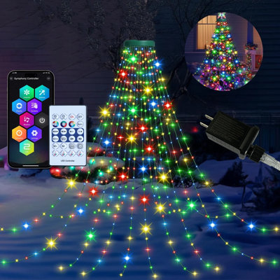 Guirlande de Noël avec guirlande lumineuse 400Led