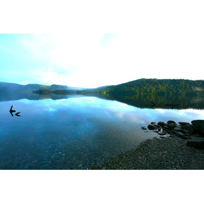 Water Mirror Of Lake In New Zealand - Wrapped Canvas Print