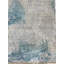 Tapis contemporain gris abstrait en laine noué à la main 9 x 12