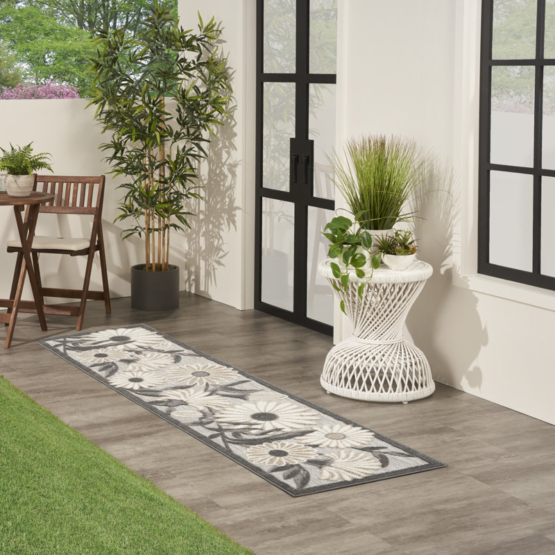 Tapis intérieur / extérieur beige Aloha, Tapis de couloir 2 pi x 6 pi