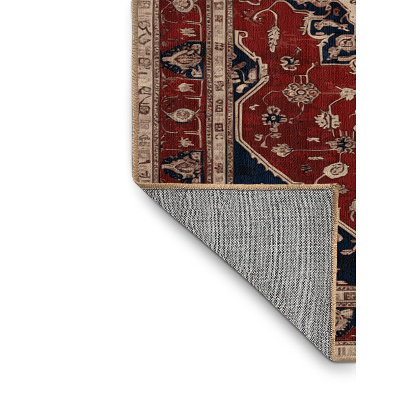 Tapis brun lavable à la machine, Rectangle 6 pi x 9 pi