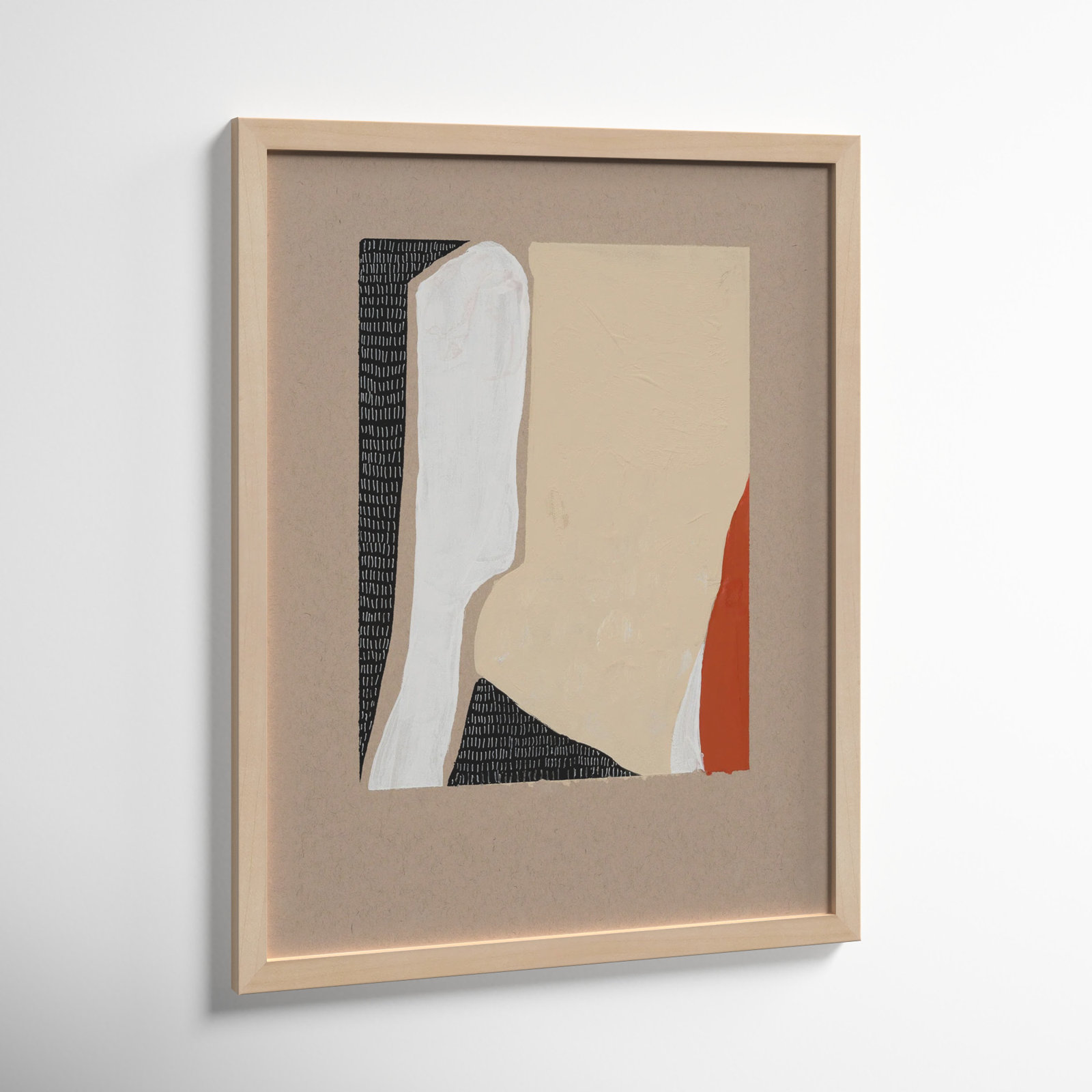 Distant View 2 by Andrea Stokes, Maple Framed, 16" W x 20" H