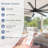 84" Modern Large Ceiling Fans With Lights And Remote,3CCT LED,Quiet 6 Speed